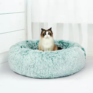 MEDIUM Cat Beds Pet Donut Nest Calming - Teal